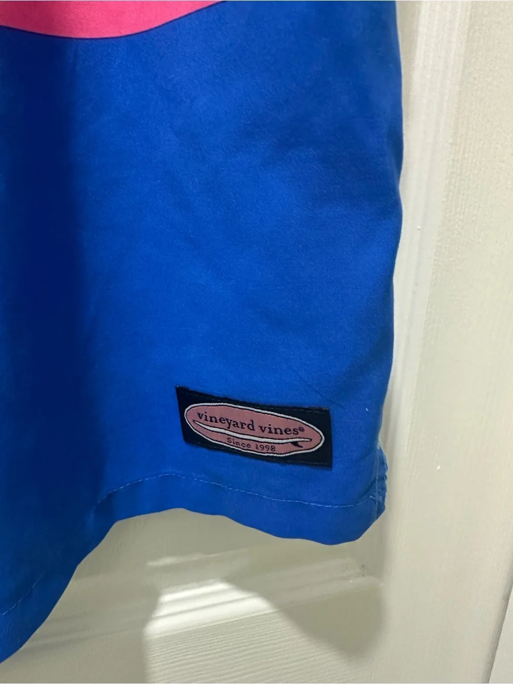 Vineyard Vines Men's Colorblock Swim Board Shorts - Teal, Pink, Royal Blue